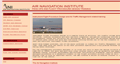 Desktop Screenshot of airnavigationinstitute.ch